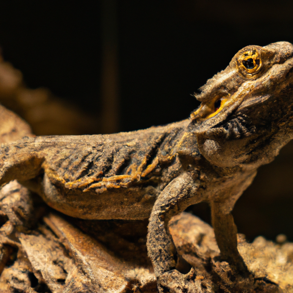 Dragón Barbudo En La Conservación