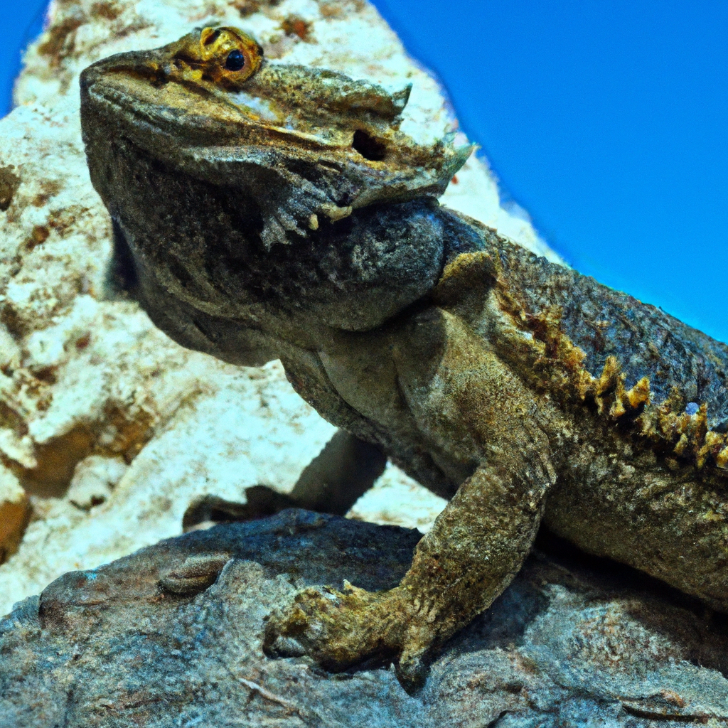 Dragón Barbudo En La Naturaleza