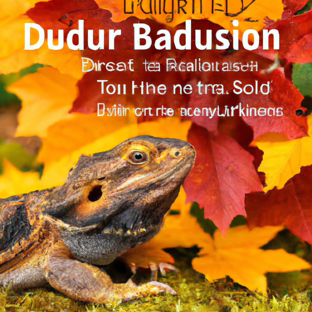 Dragón Barbudo En Otoño