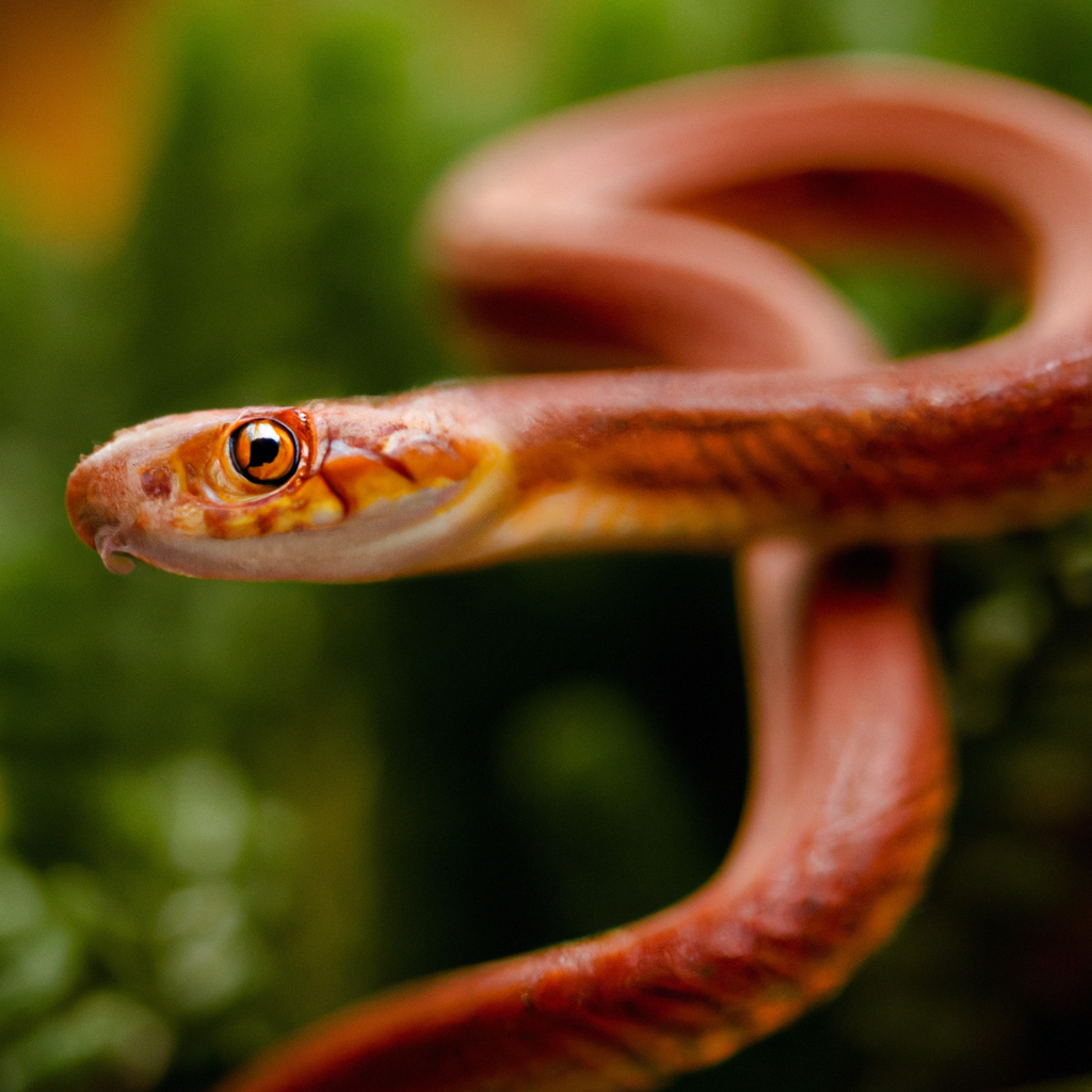 Serpiente De Maíz En El Jardín